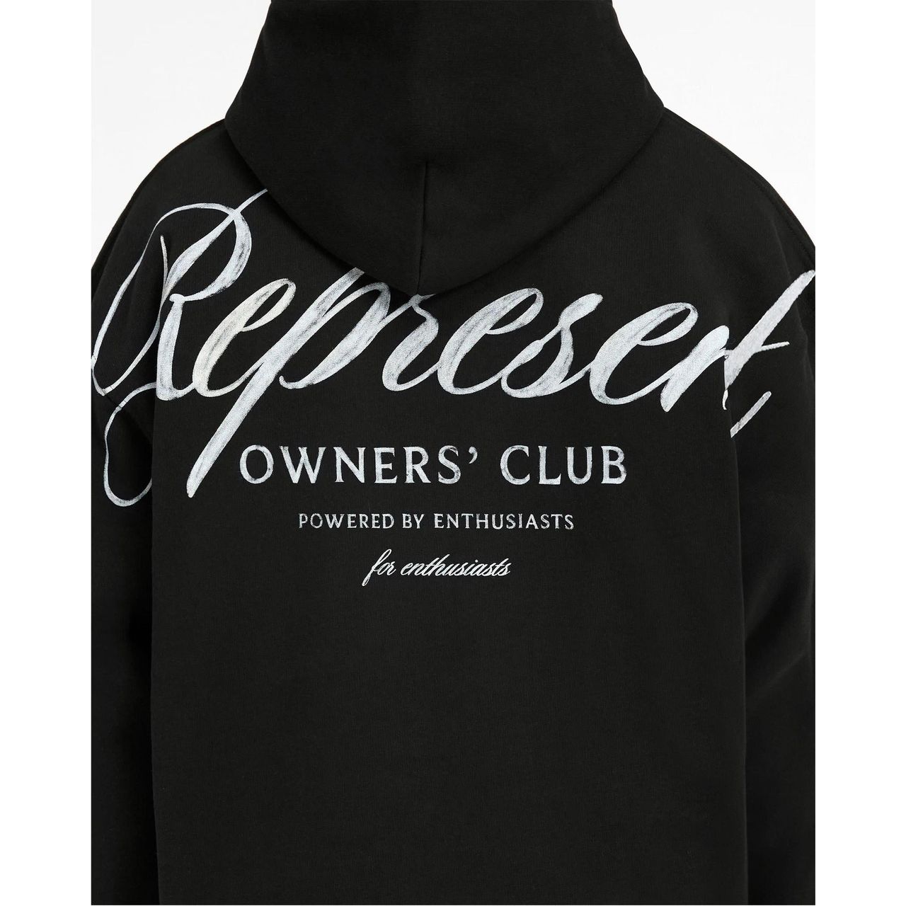 Represent Owners Club Script Hoodie Black