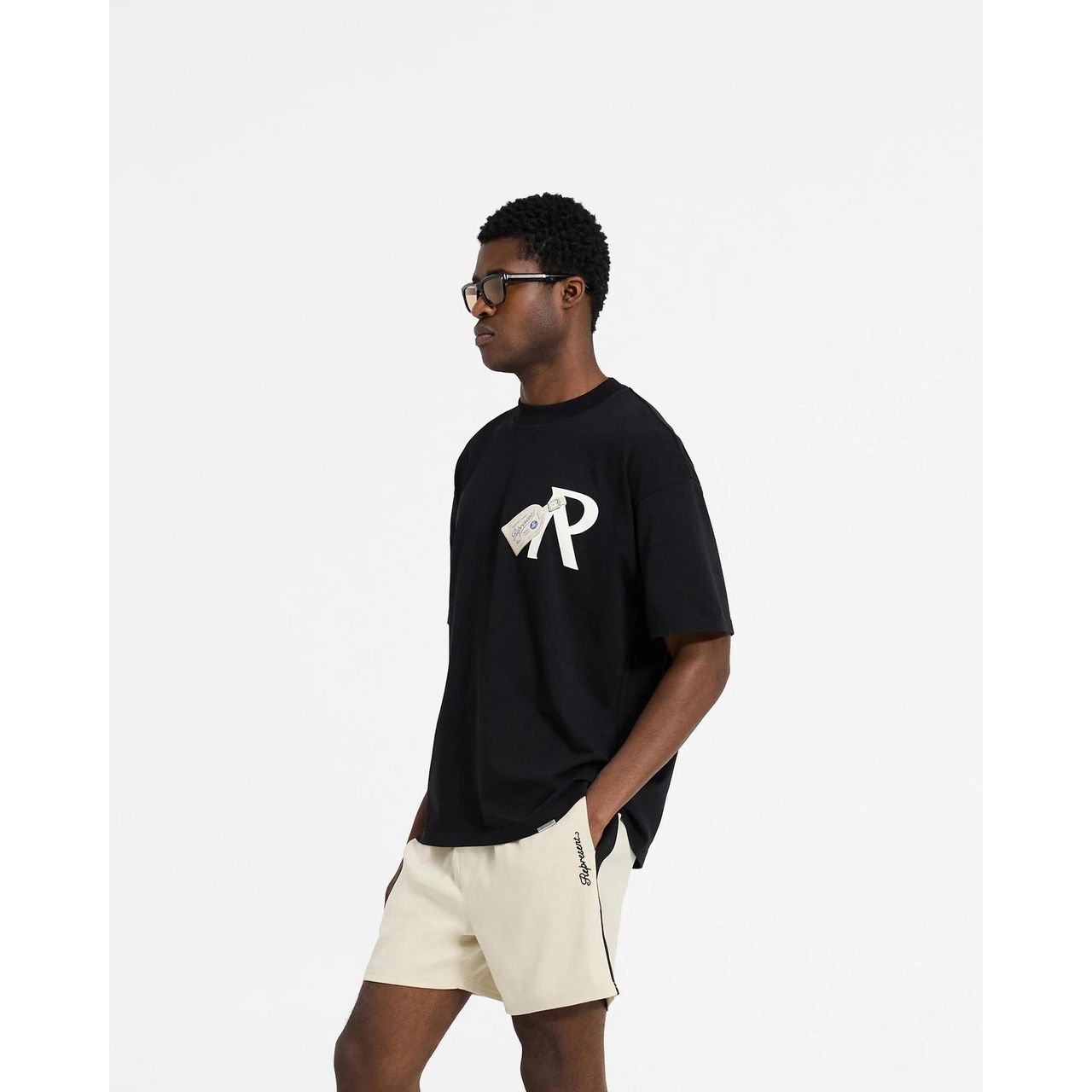 Represent Luggage Tag Tee Jet Black – AWOL