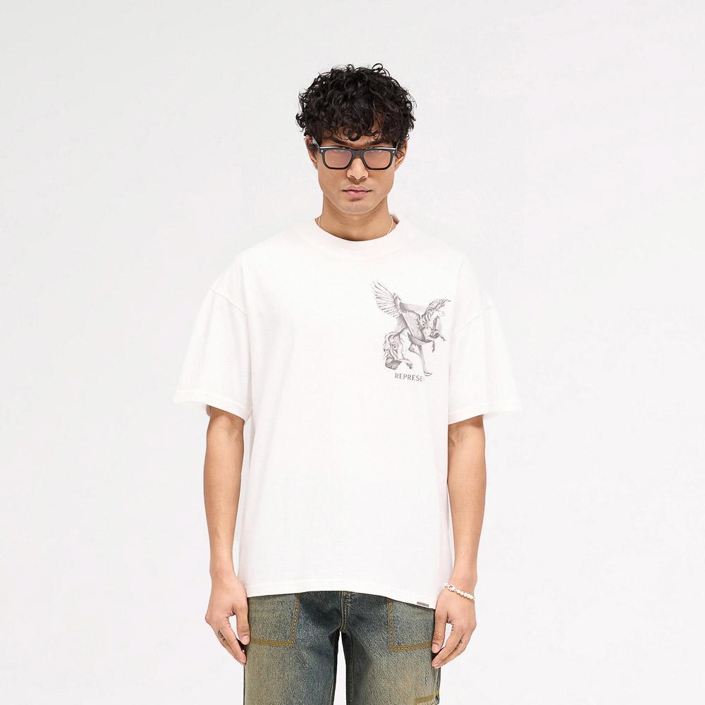 Represent Elegance In Motion Tee Flat White