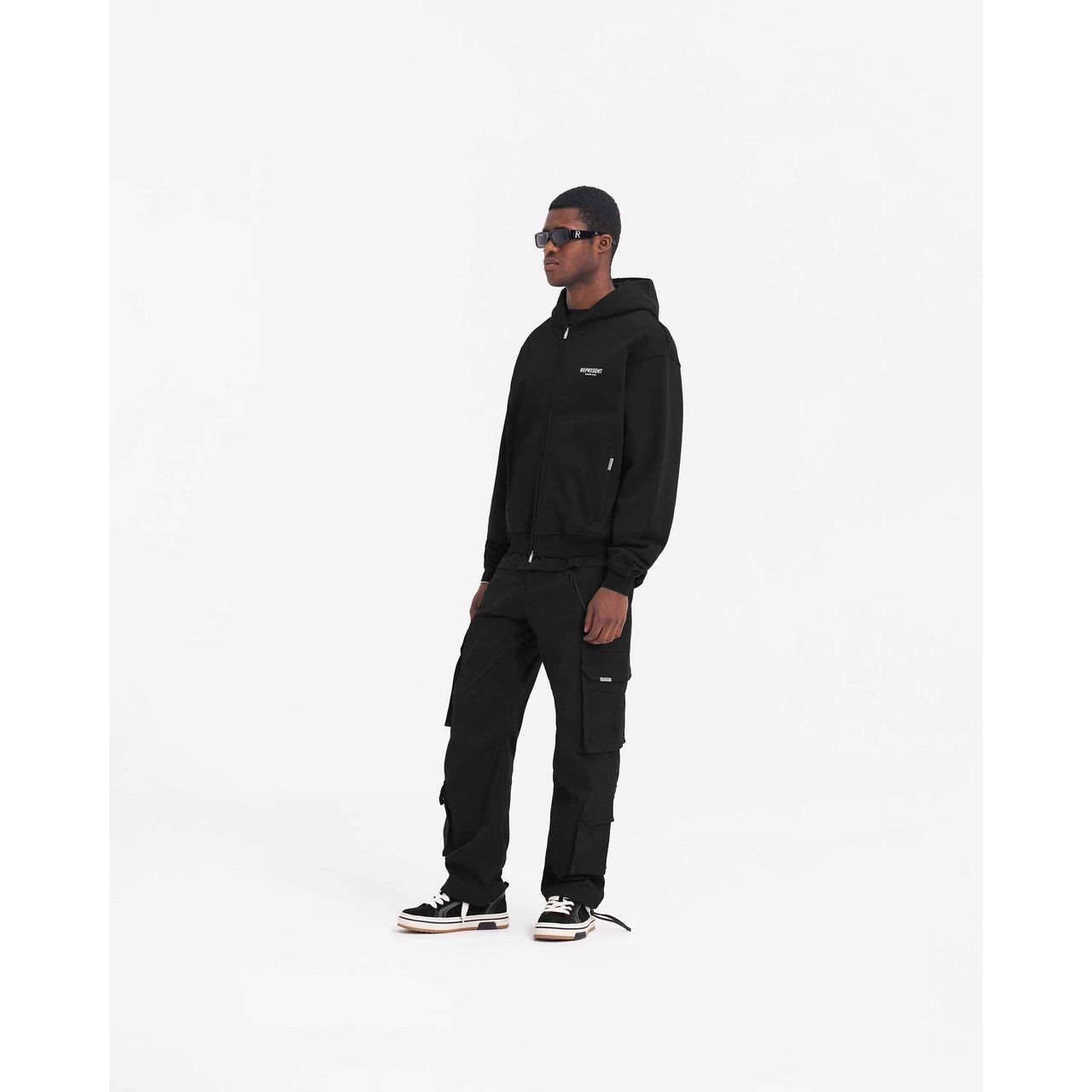 Represent Owners Club Zip Hoodie Black