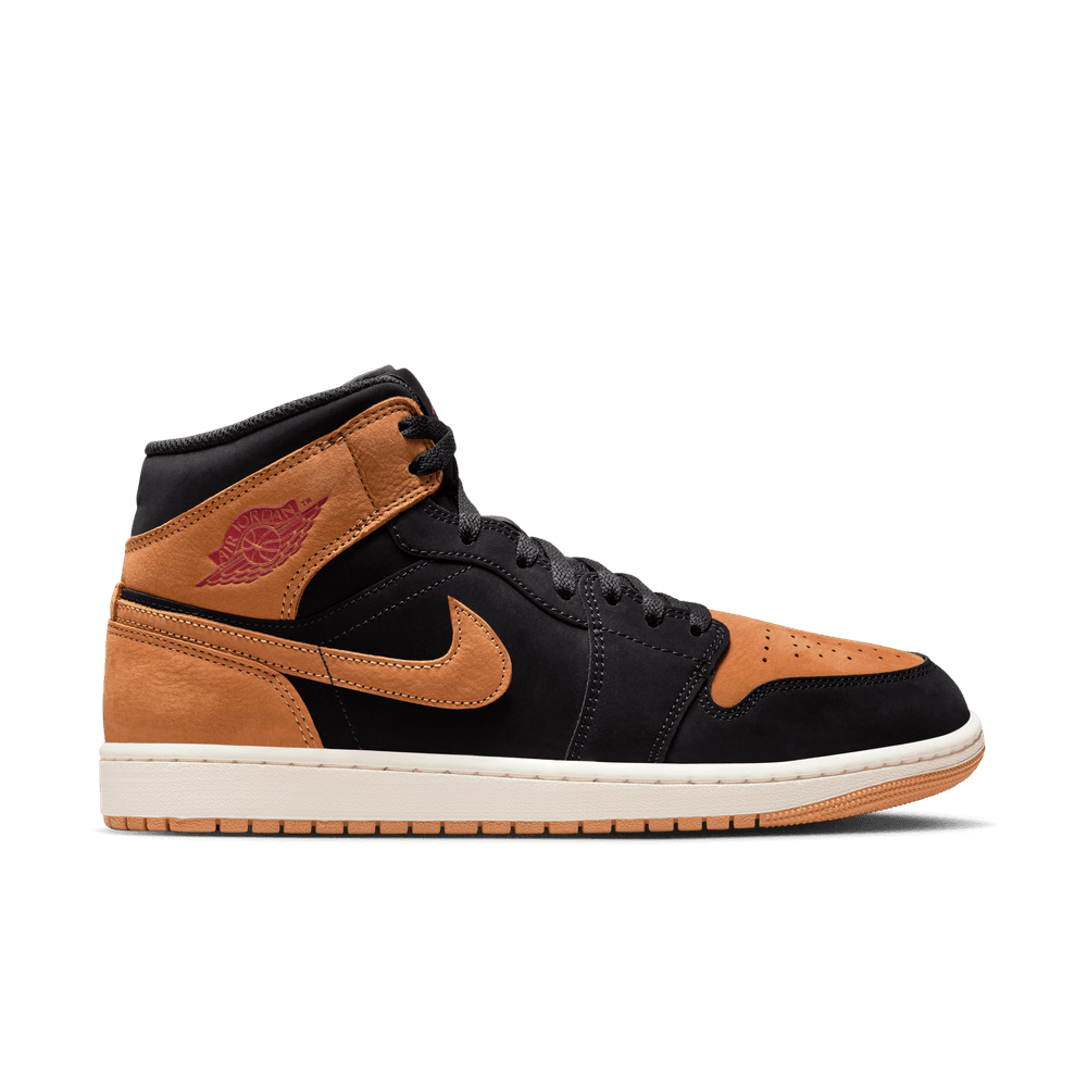 Air Jordan 1 Mid SE Black Flax