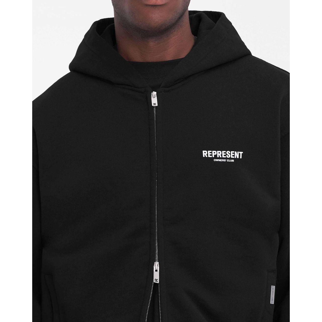 Represent Owners Club Zip Hoodie Black