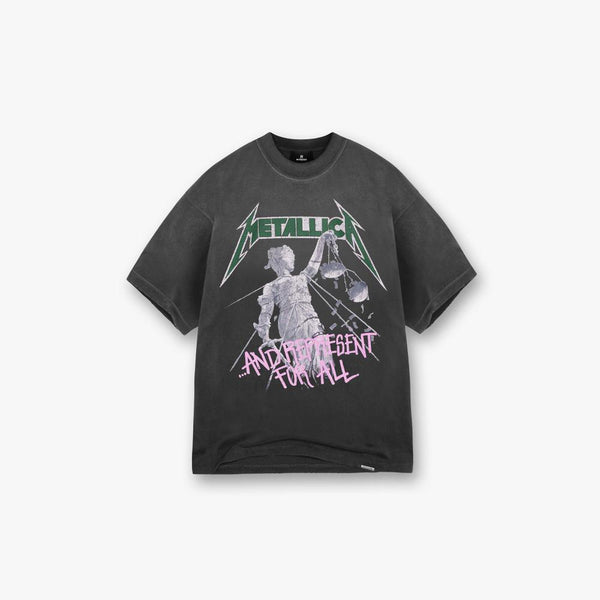 Represent Metallica Justice SS Tee Stained Black