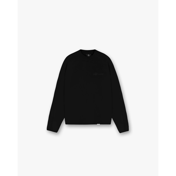 Represent  Waffle LS Tee Black