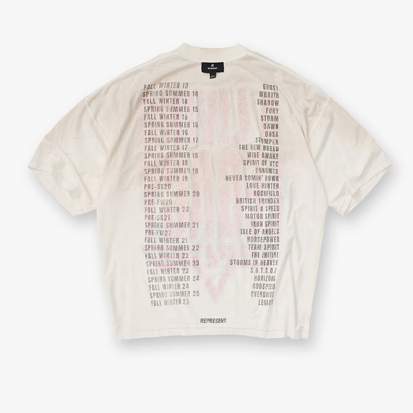 Represent Reversible Living Legacy Tee Washed Ecru