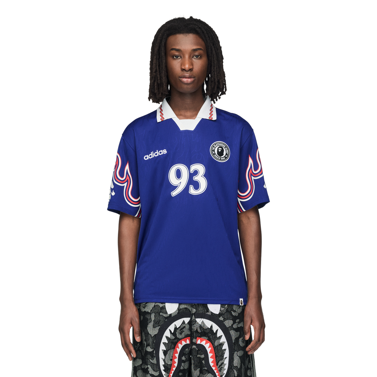 【 BAPE X ADIDAS 】FLAME JERSEY adidas x BAPE Flame Jersey Blue Men's - SS26 - US