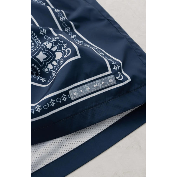 Stampd Bandana Print Short Blue