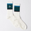 Parra Signature Striped Crew Socks Mallard Green