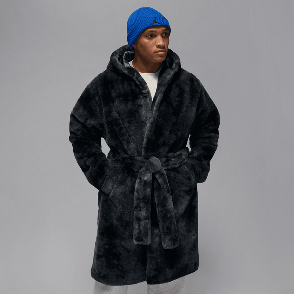 Jordan Brooklyn Fur Robe Thunder Grey