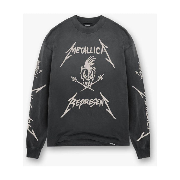 Represent Metallica Garage Inc LS Tee Stained Black