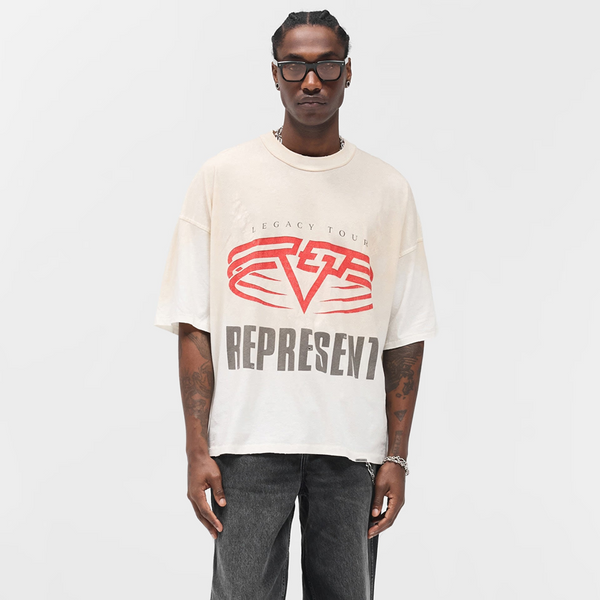Represent Reversible Living Legacy Tee Washed Ecru