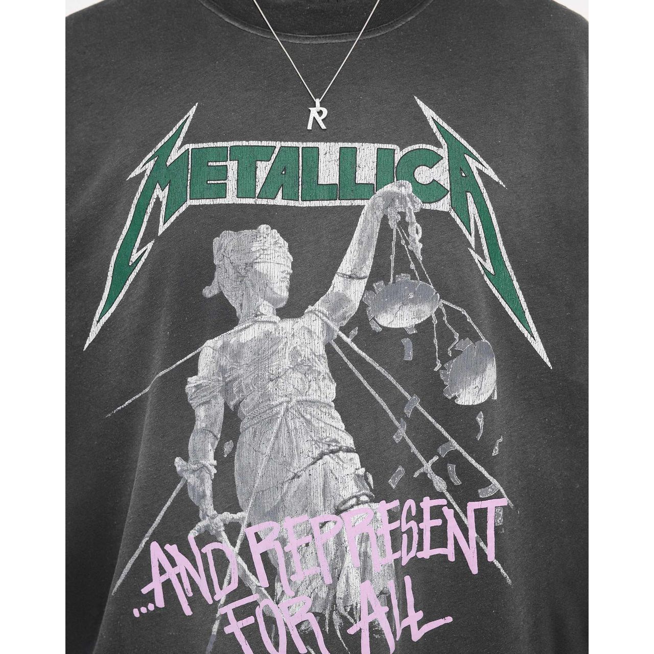 Represent Metallica Justice SS Tee Stained Black