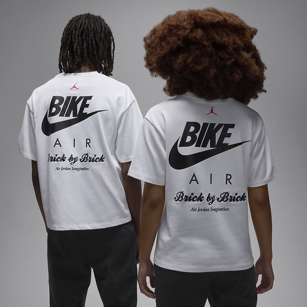 Nigel Sylvester x Air Jordan Brick By Brick Tee White