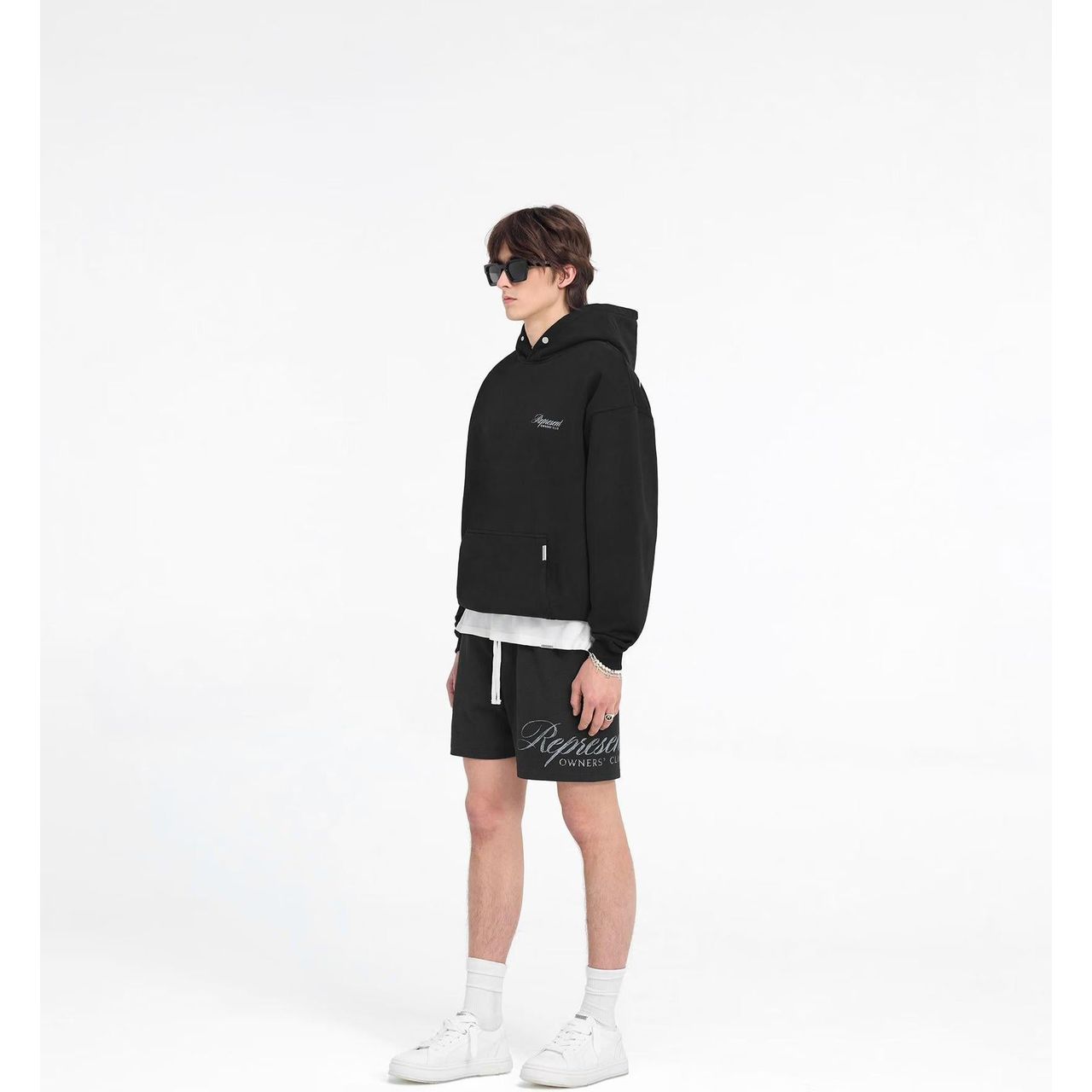 Represent Owners Club Script Hoodie Black