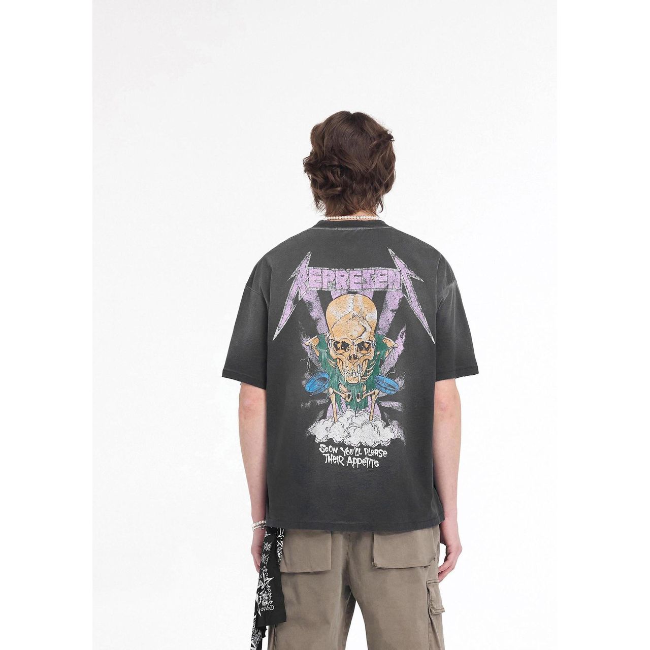 Represent Metallica Justice SS Tee Stained Black