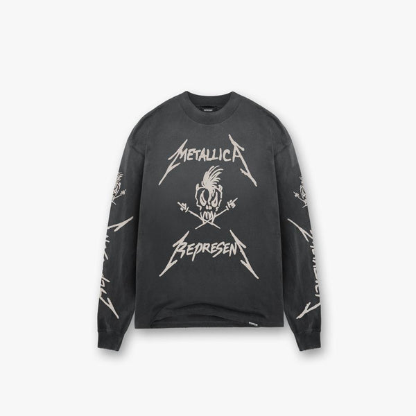 Represent Metallica Garage Inc LS Tee Stained Black