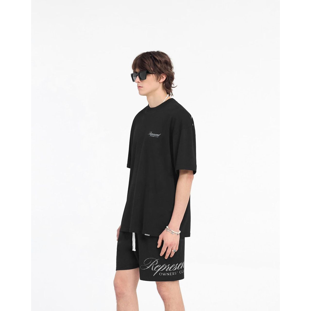 Represent Owners Club Script Tee Black