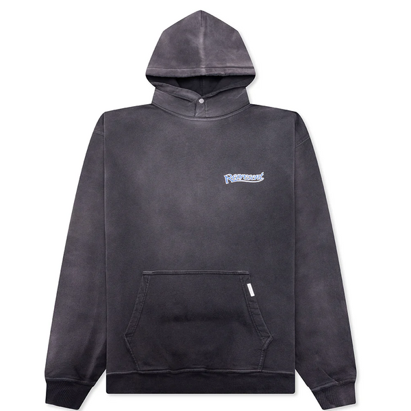 Represent Showcasing Hoodie Stained Black