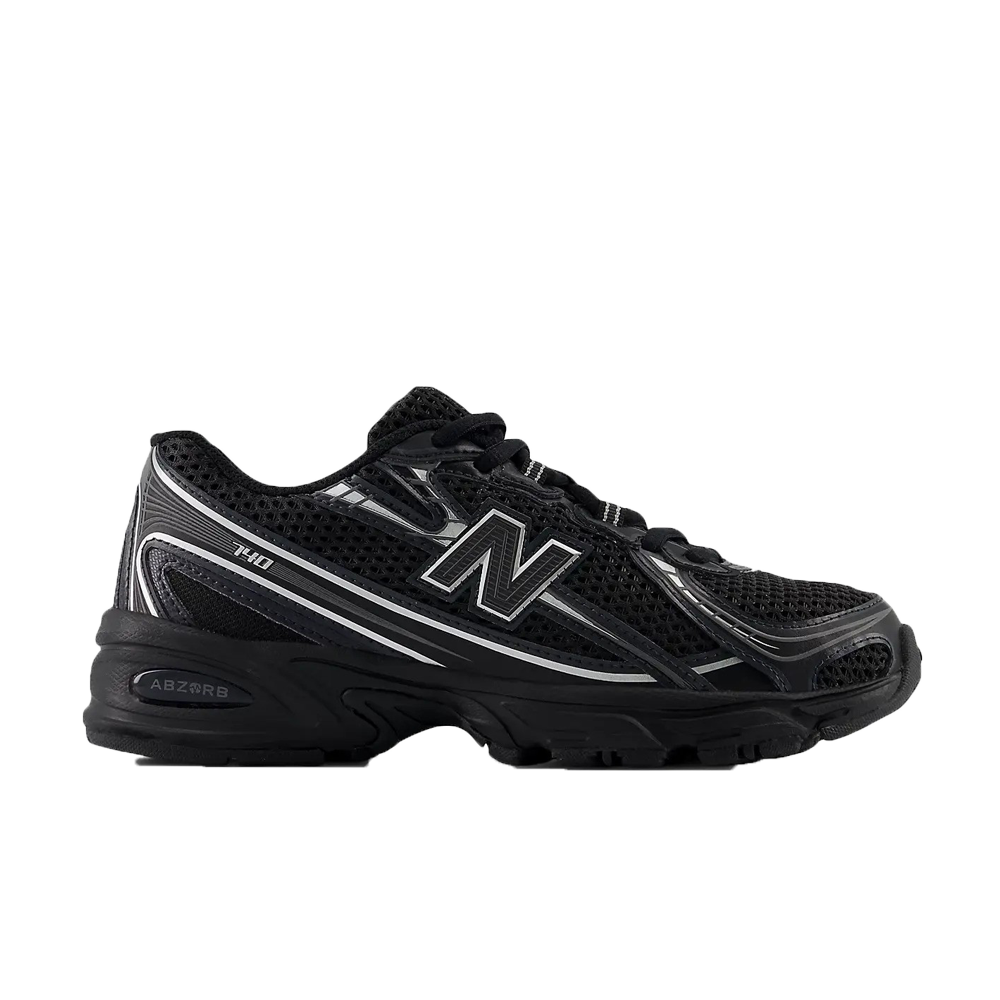 New Balance 740 GS Black Silver Metallic