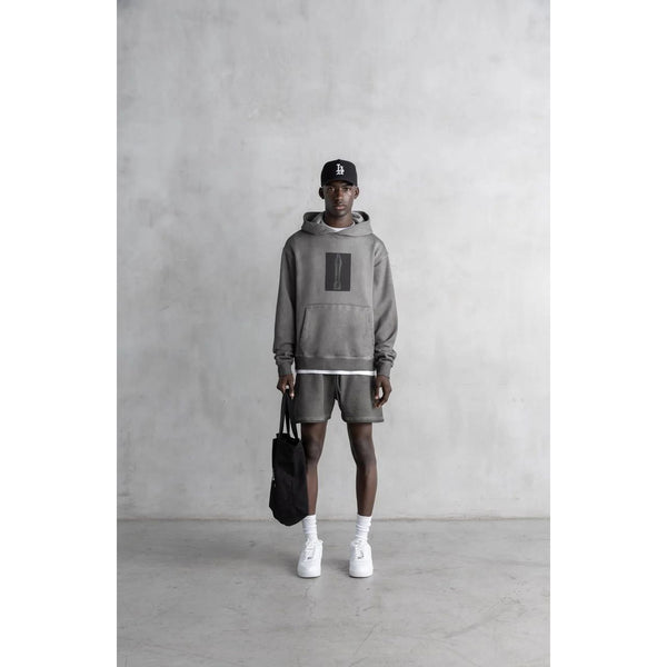 Stampd Oil Washed Madonna Hoodie Storm Grey