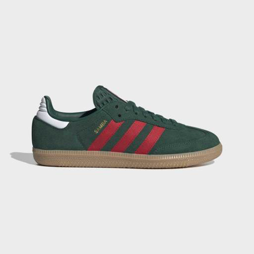 Adidas Samba OG J Dark Green/Red/Gum