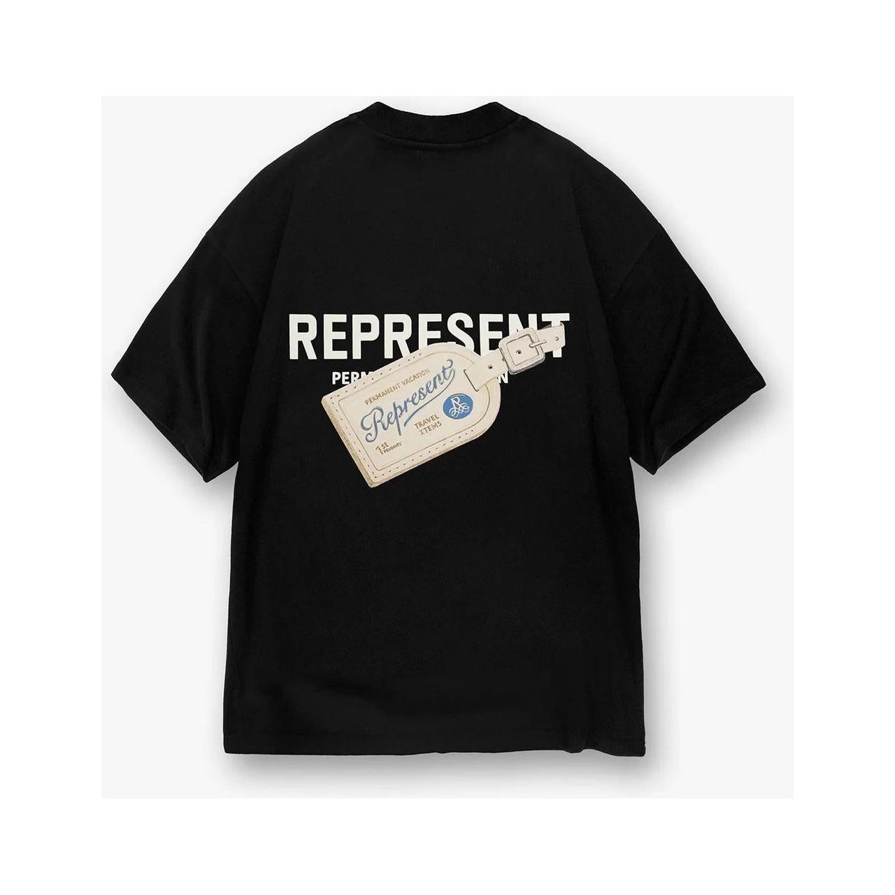 Represent Luggage Tag Tee Jet Black – AWOL