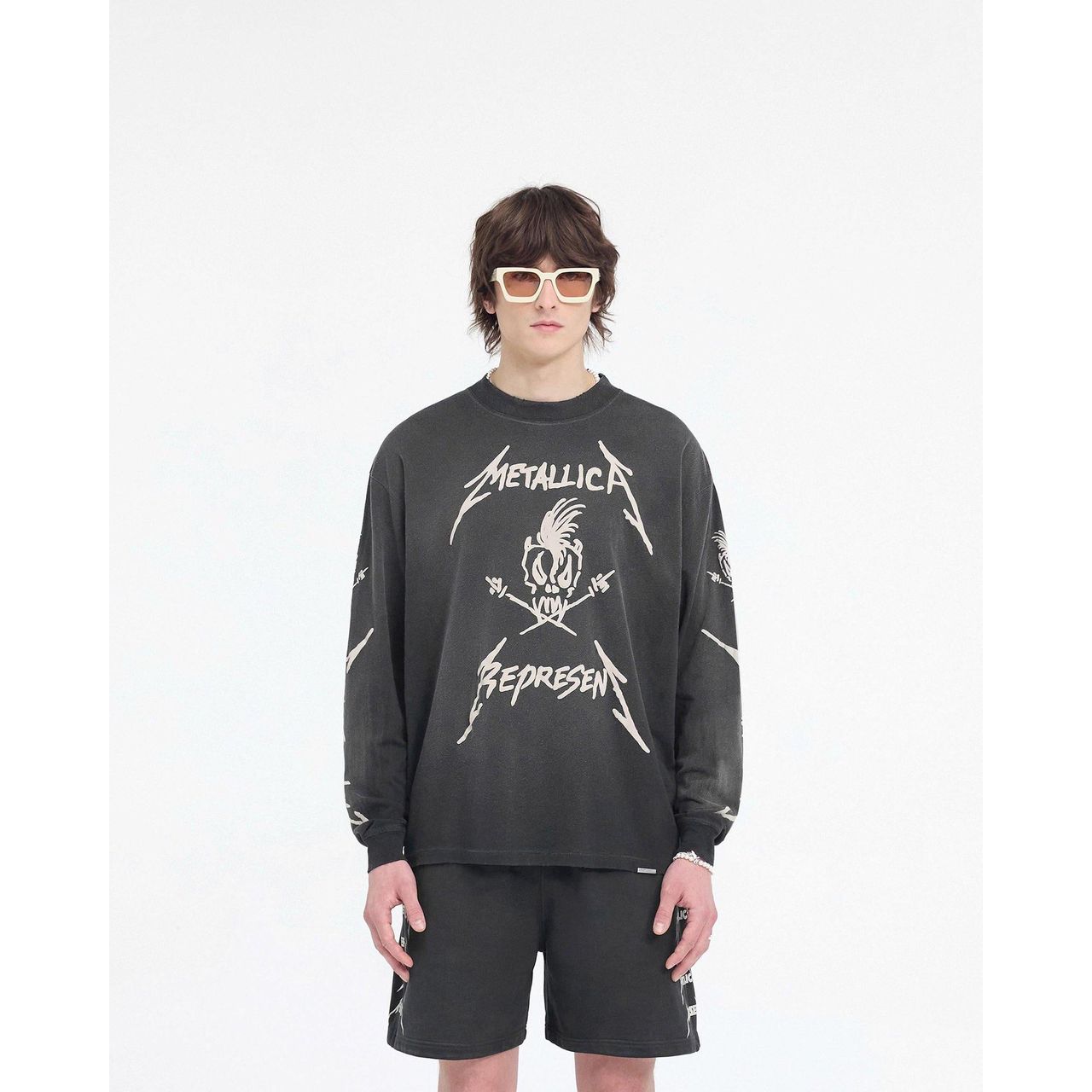 Represent Metallica Garage Inc LS Tee Stained Black