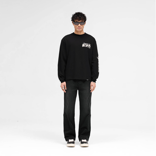 Represent Cargo Pant Jet Black