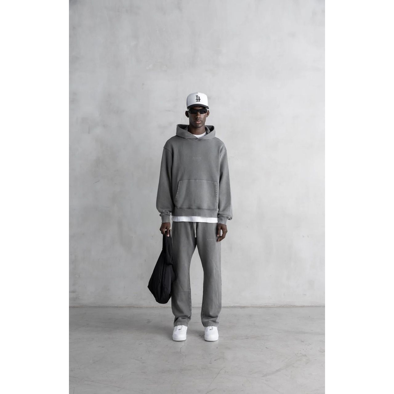 Stampd Strike Stack Logo Core Hoodie Snow Washed