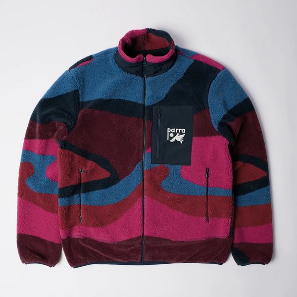 Parra Full FTP Booster Polar Fleece Jacket Red
