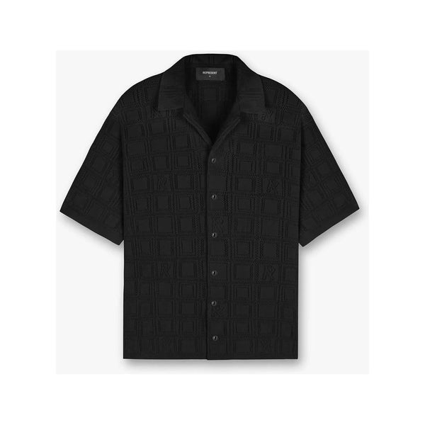 Represent Lace Knit Shirt Black
