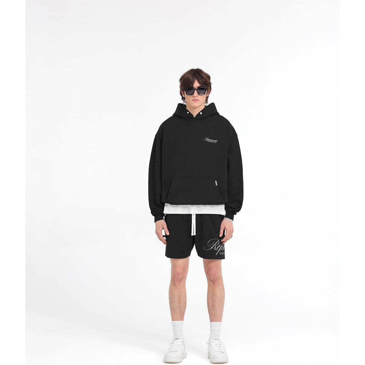 Represent Owners Club Script Hoodie Black