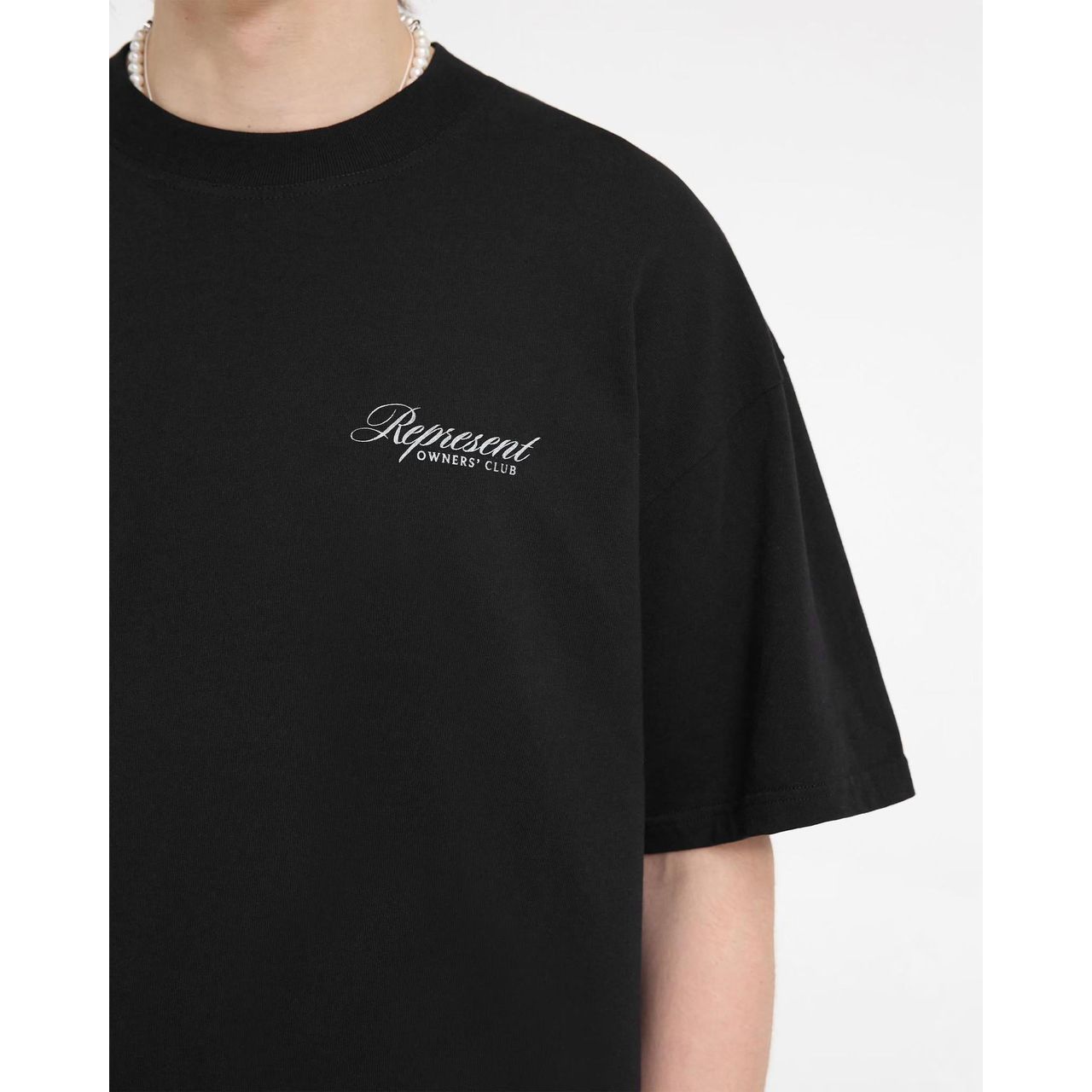 Represent Owners Club Script Tee Black