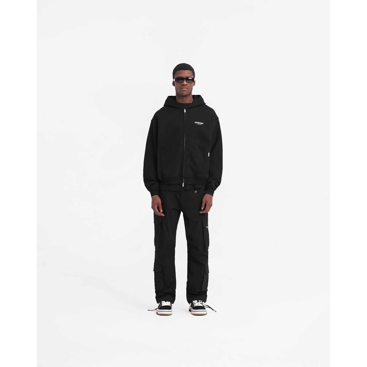 Represent Owners Club Zip Hoodie Black