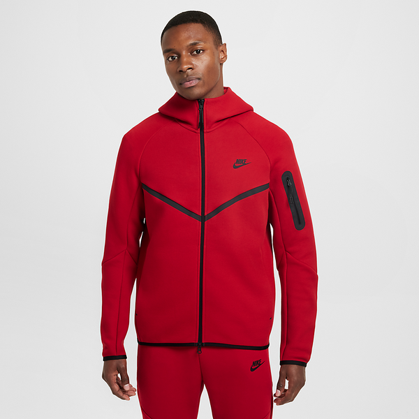 Nike Tech Full-Zip Windrunner Hoodie Gym Red