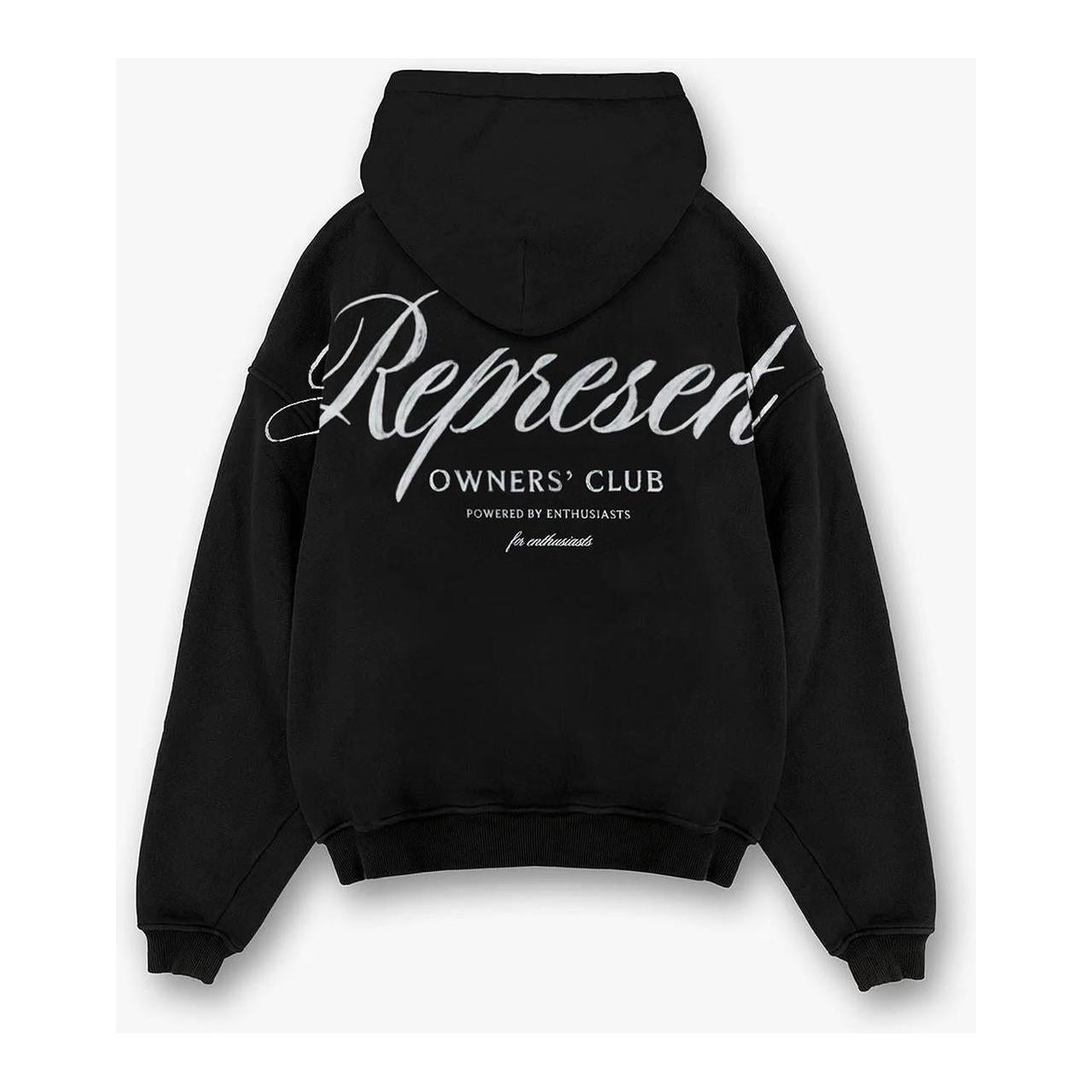 Represent Owners Club Script Hoodie Black