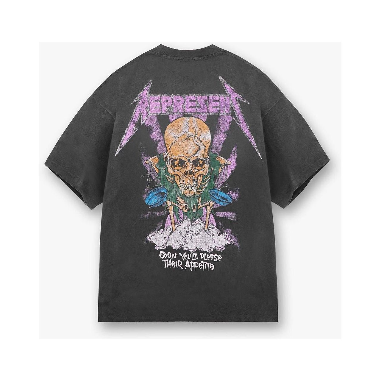 Represent Metallica Justice SS Tee Stained Black