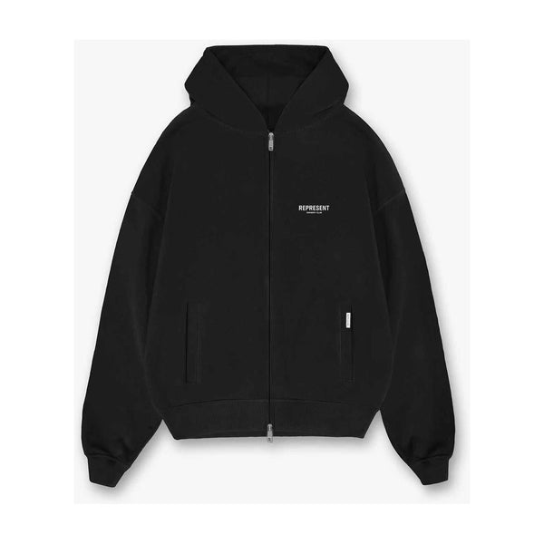 Represent Owners Club Zip Hoodie Black