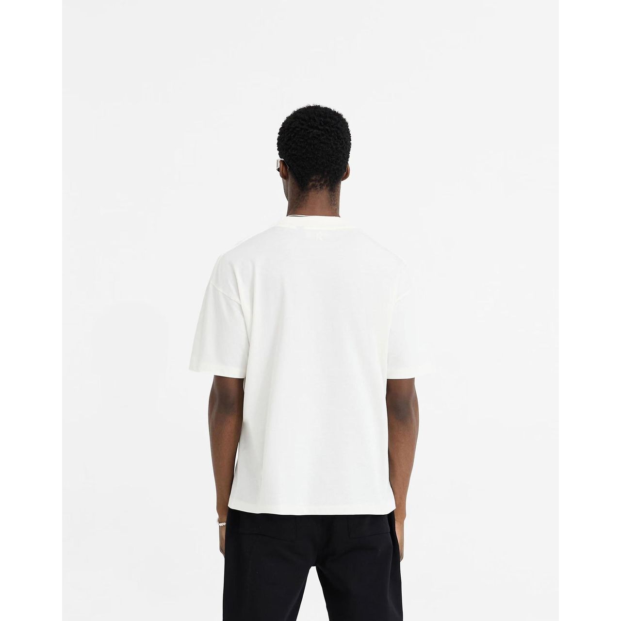 Represent Initial Oversized Tee Flat White