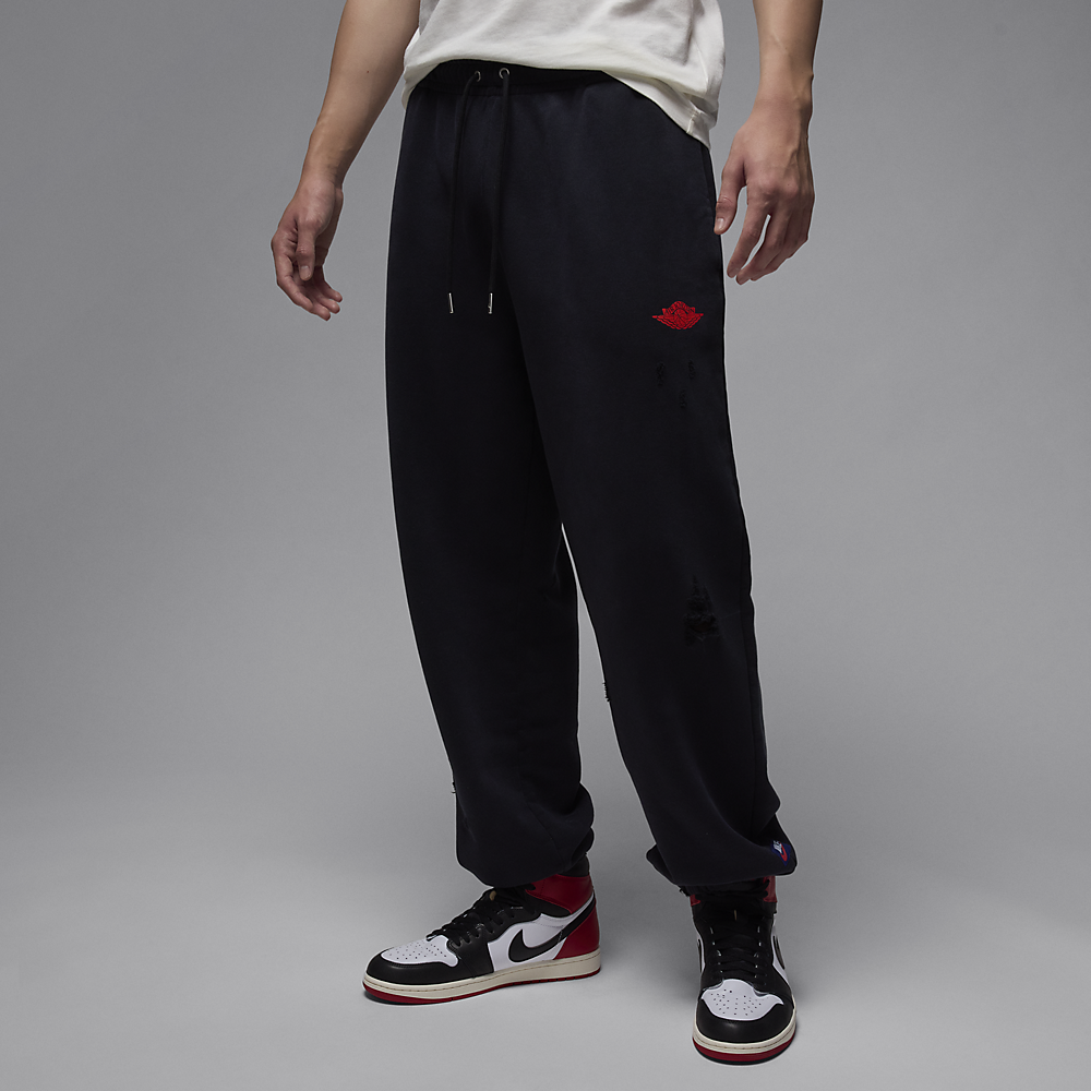 jordan fleece pants black