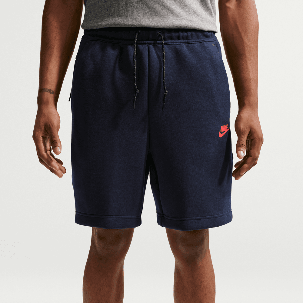 Nike Tech Fleece Shorts Obsidian Speed Red – AWOL