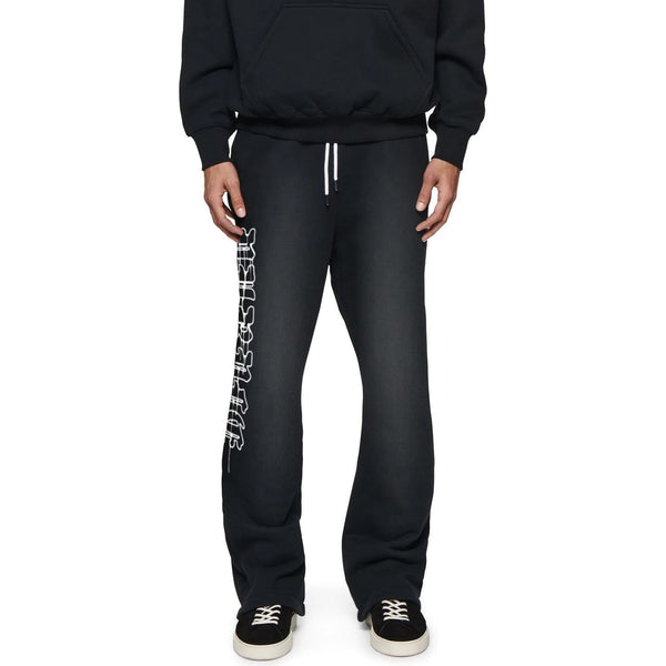 Purple Brand P459 HWT Fleece Flared Pant Faded Black