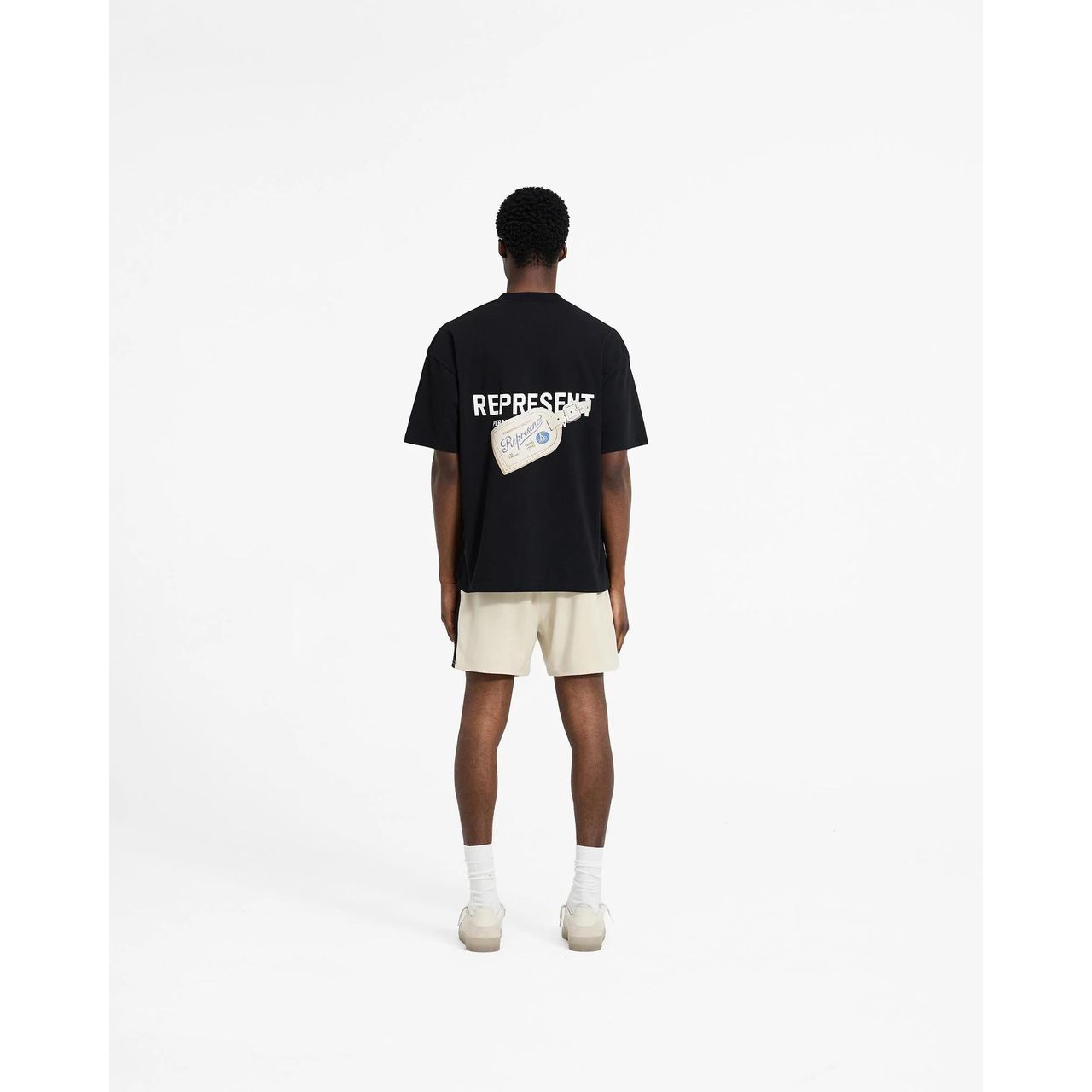 Represent Luggage Tag Tee Jet Black