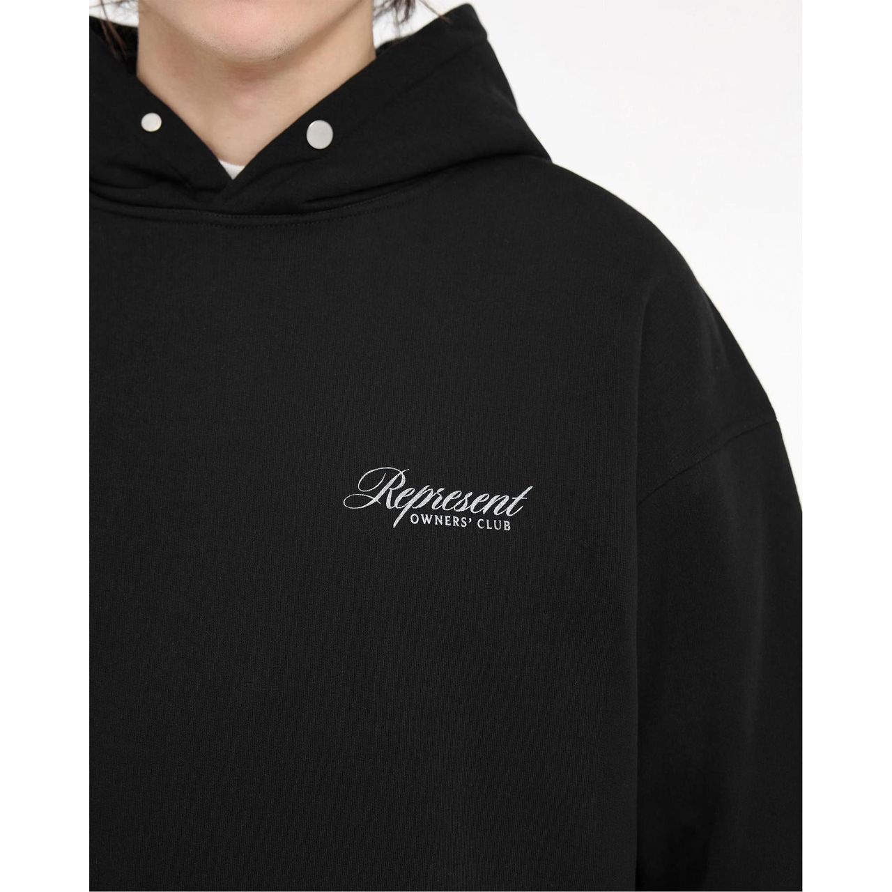 Represent Owners Club Script Hoodie Black