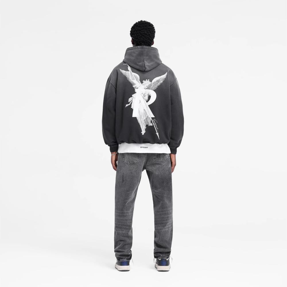 Represent Archangel Hoodie Stained Black