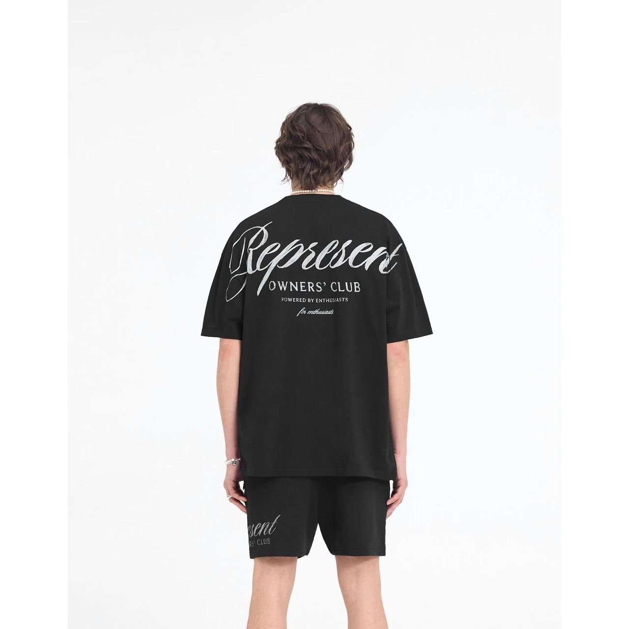 Represent Owners Club Script Tee Black