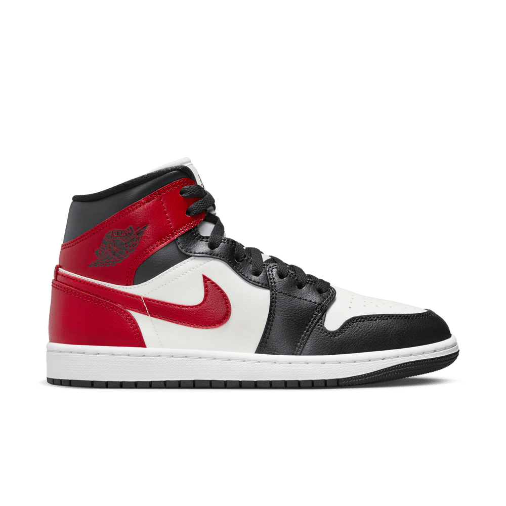 Women's Air Jordan 1 Mid Black Toe