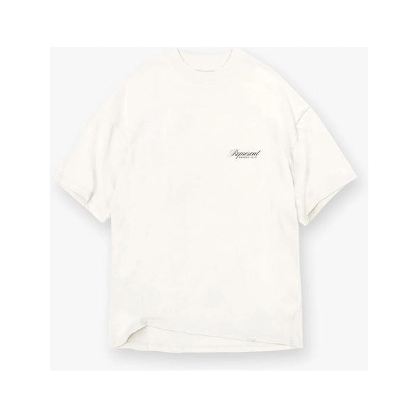 Represent Owners Club Script Tee Flat White