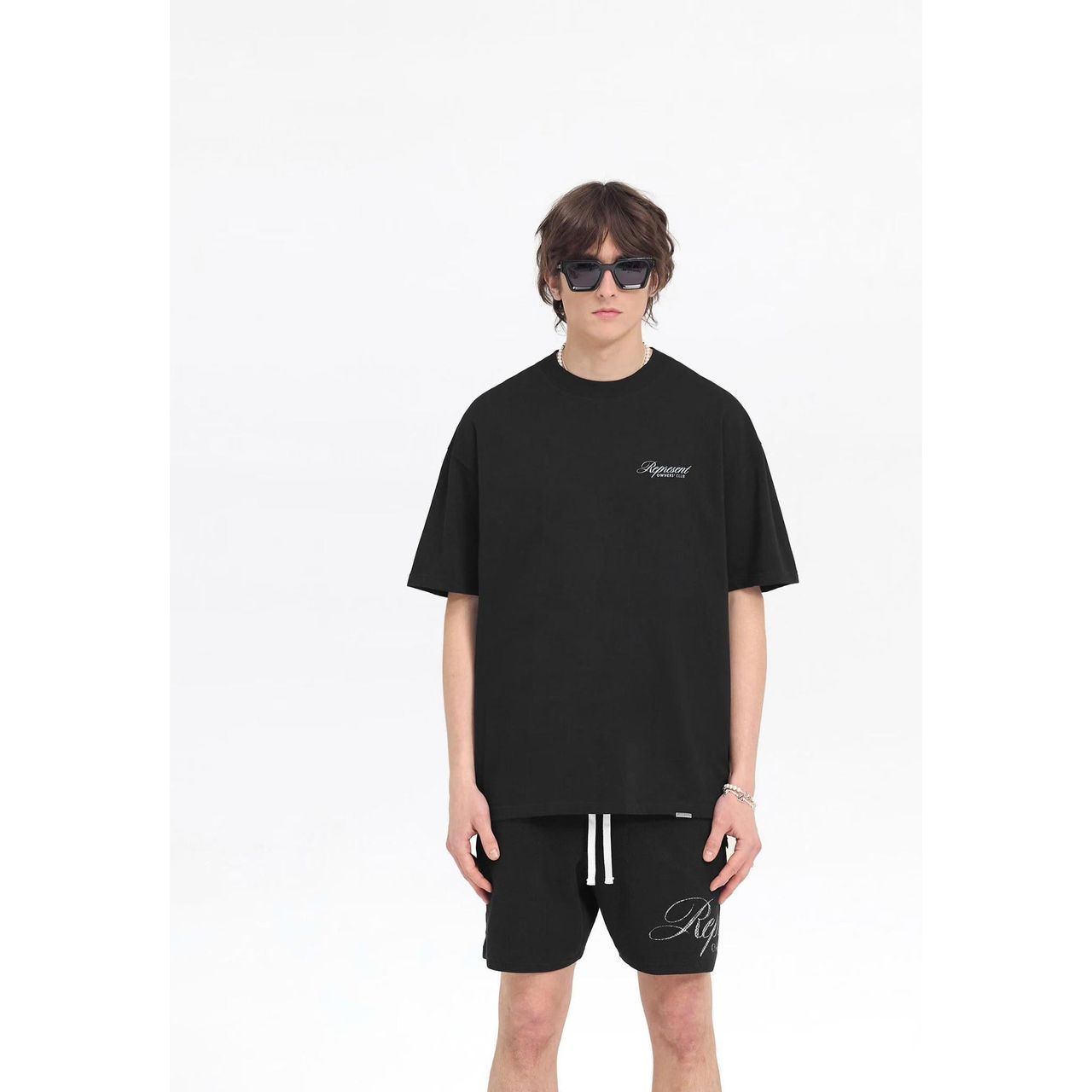 Represent Owners Club Script Tee Black