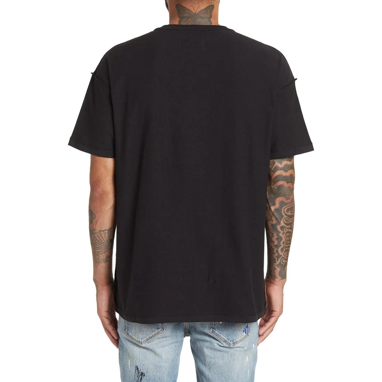 Purple Brand Inside Out Jersey Tee Skull Black Black – AWOL
